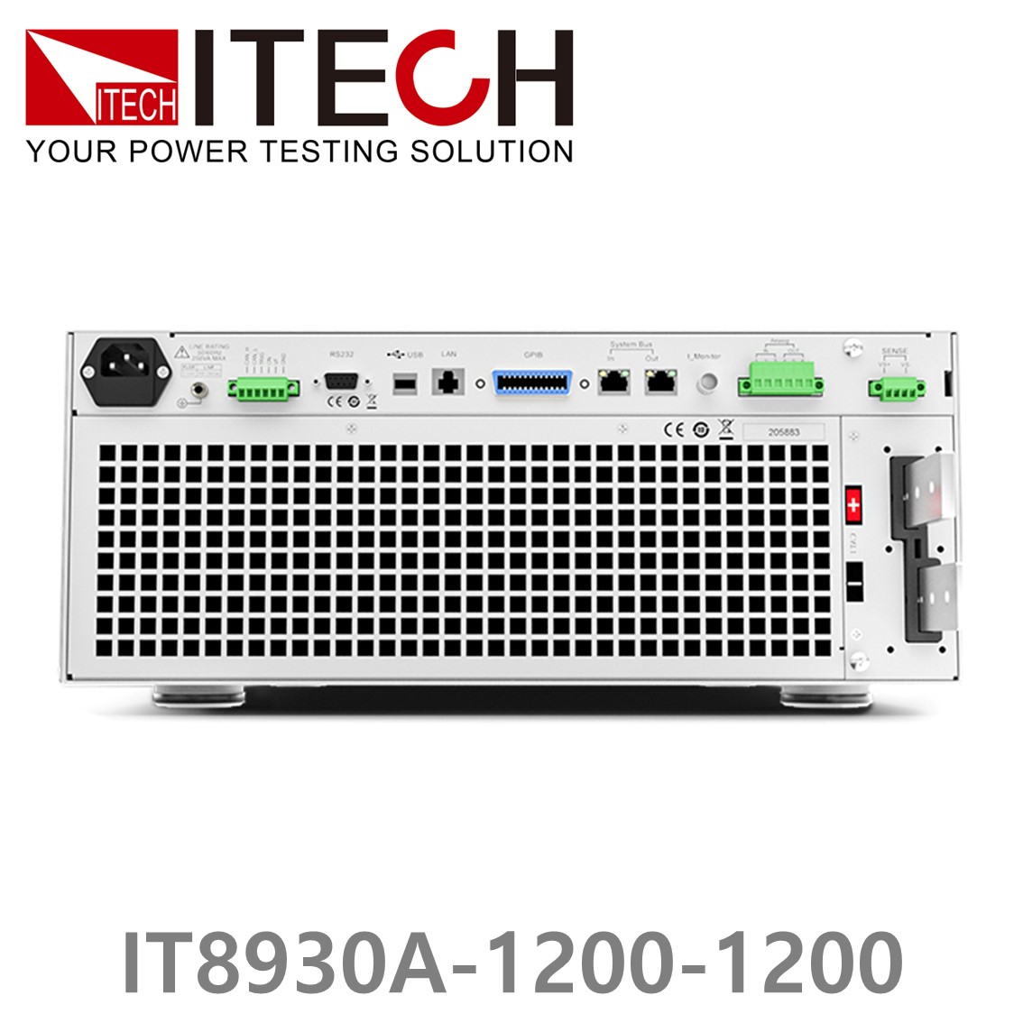 [ ITECH ] IT8930A-1200-1200  고성능 고전력 DC 전자로드 1200V/1200A/30kW (27U)