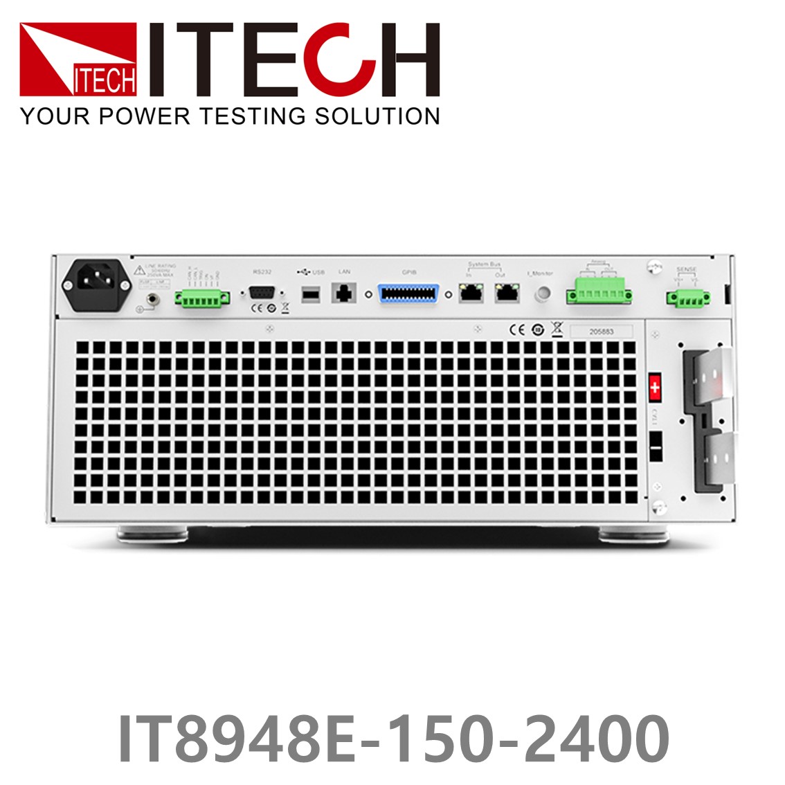 [ ITECH ] IT8948E-150-2400  고성능 고전력 DC 전자로드 150V/2400A/48kW (37U)