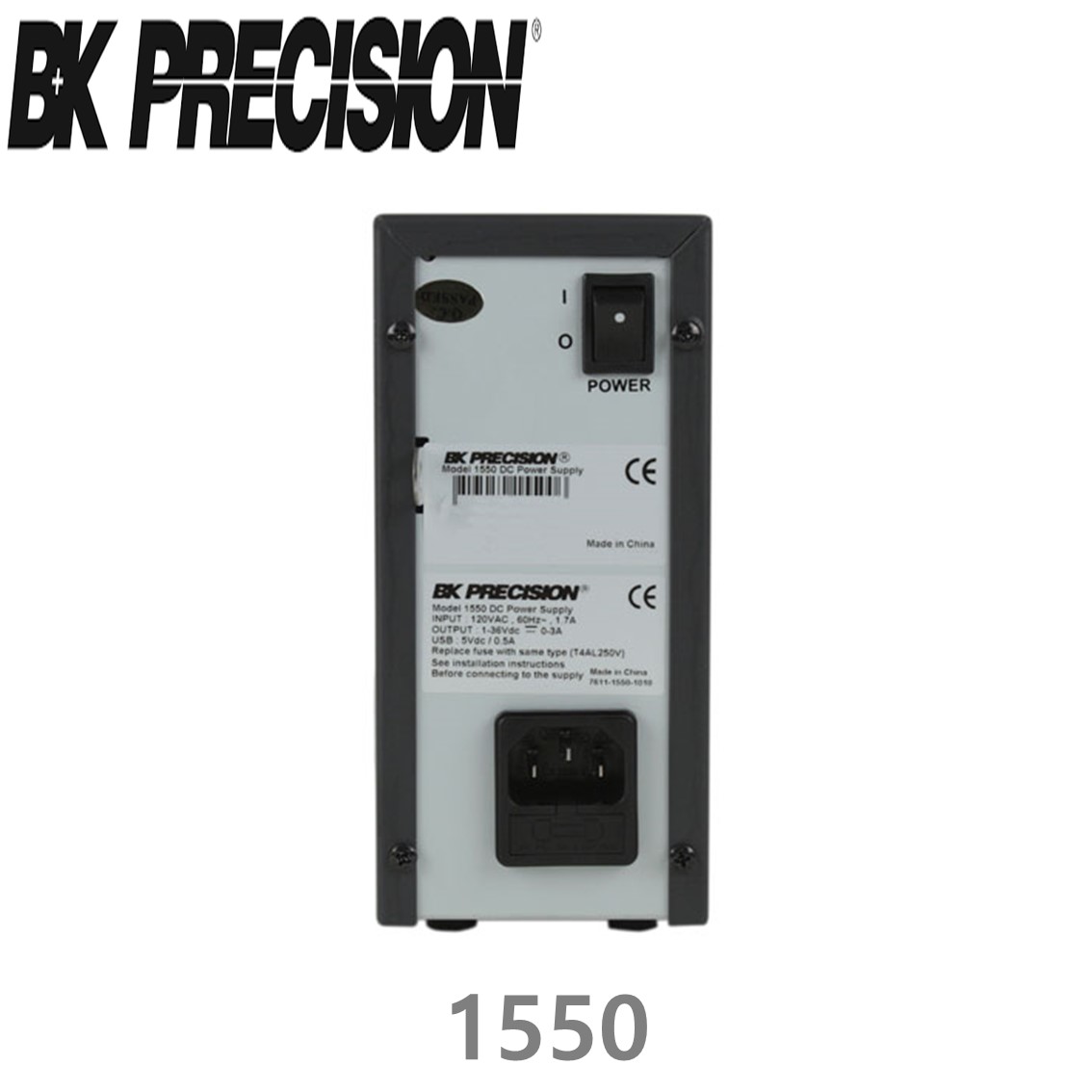 [ BK PRECISION ] 1550-220V  36V/3A/108W USB 충전기출력 DC전원공급장치