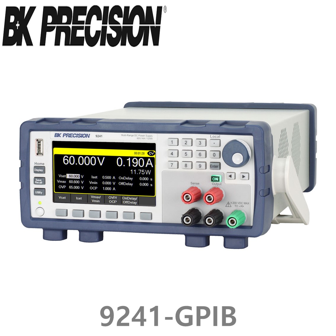 [ BK Precision ] 9141-GPIB  60V/4A/300W 3채널 멀티레인지 DC전원공급장치