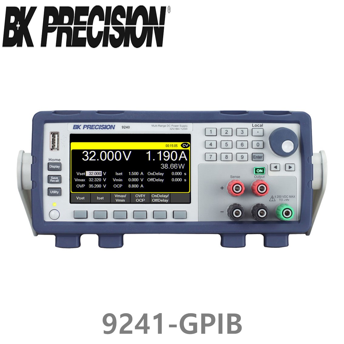 [ BK Precision ] 9241-GPIB  60V/4A/120W GPIB 멀티레인지 DC전원공급장치