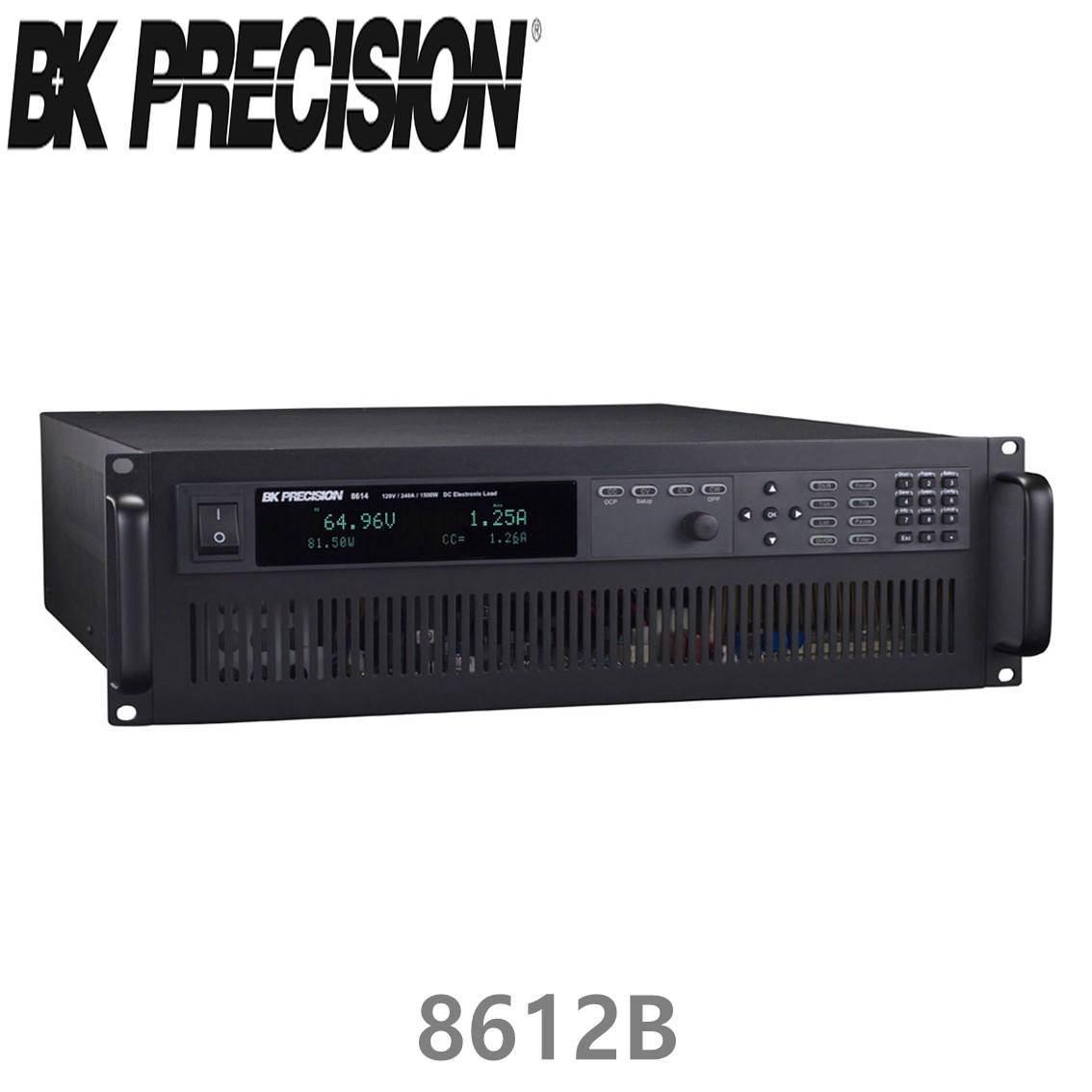 [ BK Precision ] 8612B  500V/30A/750W DC전자로드 (GPIB없슴)