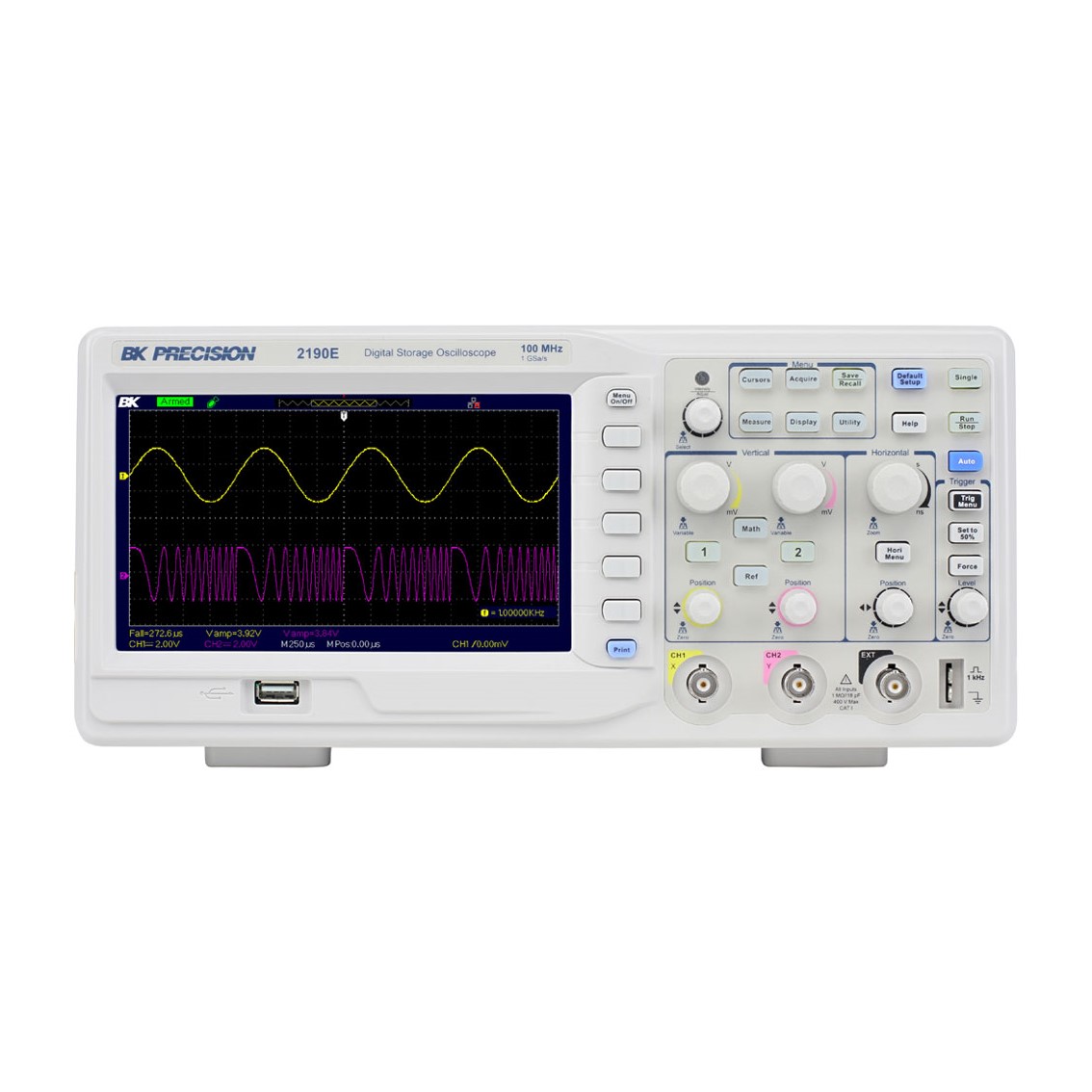 BK PRECISION 2190E  2채널 오실로스코프 100MHz/1GSa