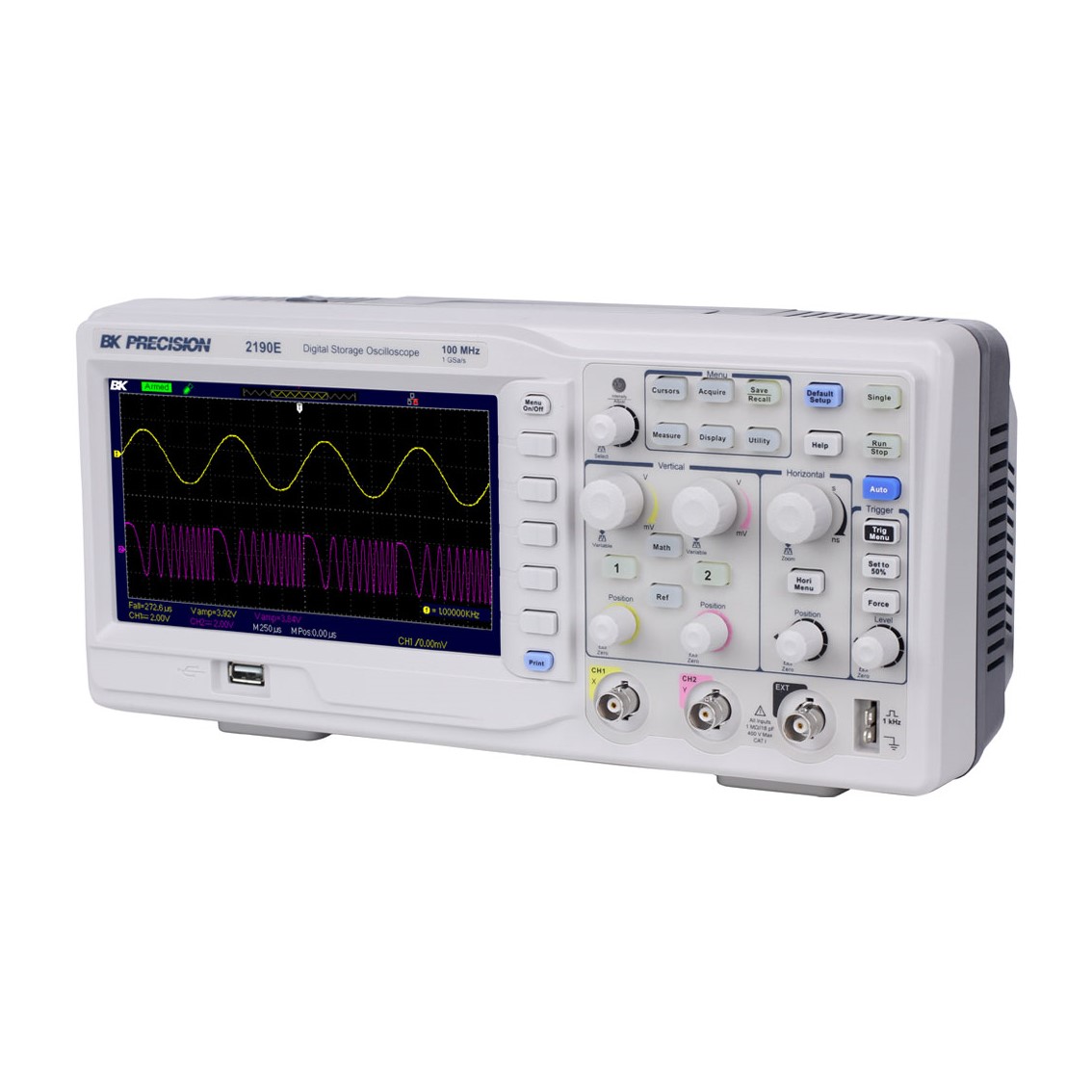 BK PRECISION 2190E  2채널 오실로스코프 100MHz/1GSa