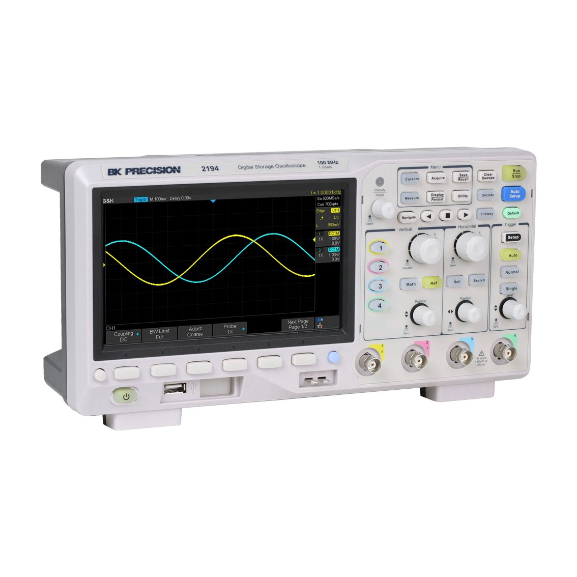BK PRECISION 2194 4채널/100MHz/1GSa 오실로스코프