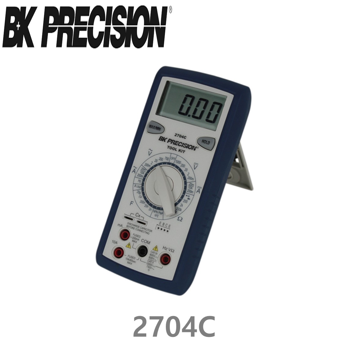 [ BK Precision ] 2704C  휴대용 디지탈 멀티미터 (트랜지스터 테스트 포함) (DC ~1000V/AC ~750V)