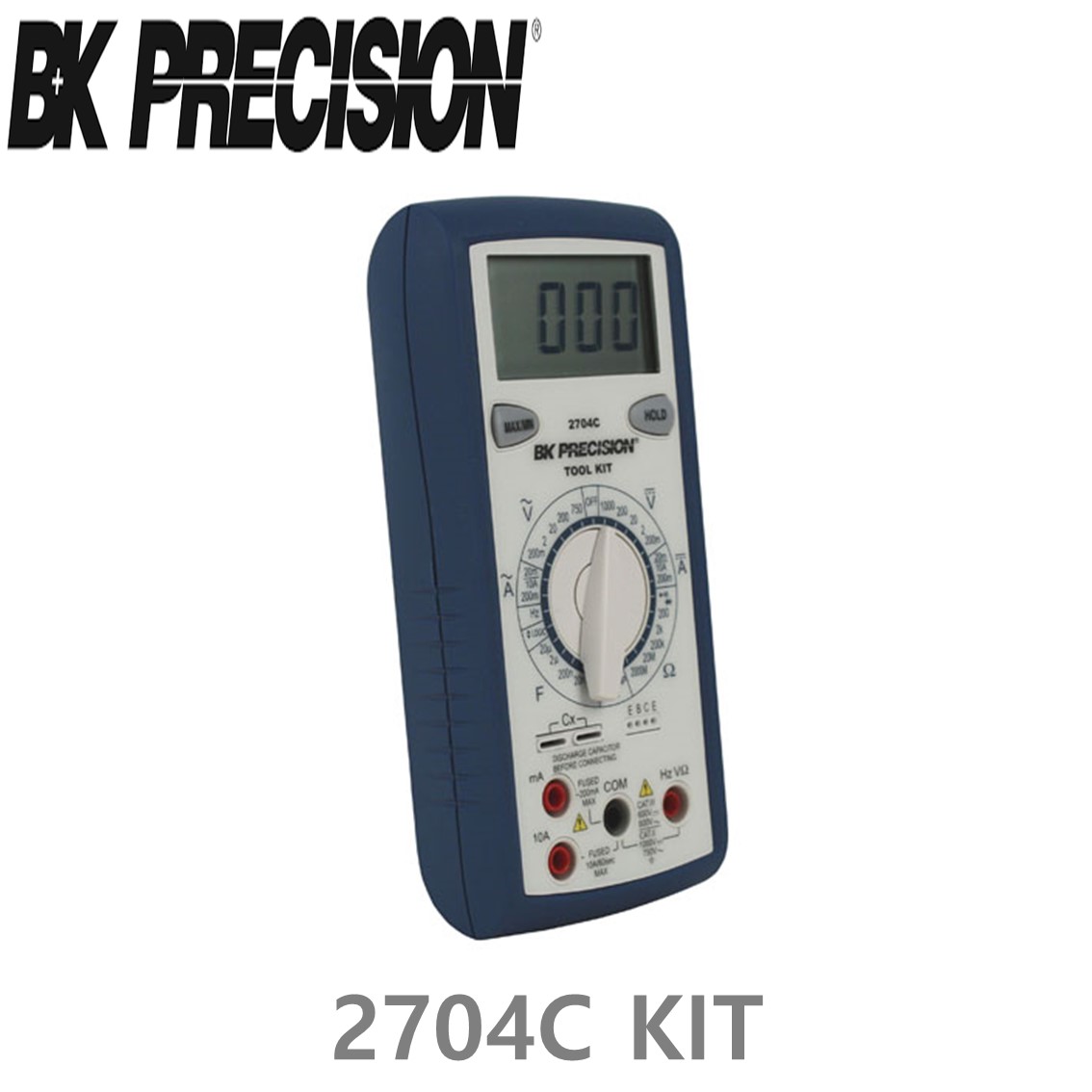 [ BK Precision ] 2704C KIT  휴대용 디지탈 멀티미터 (테스트리드포함) (DC ~1000V/AC ~750V)