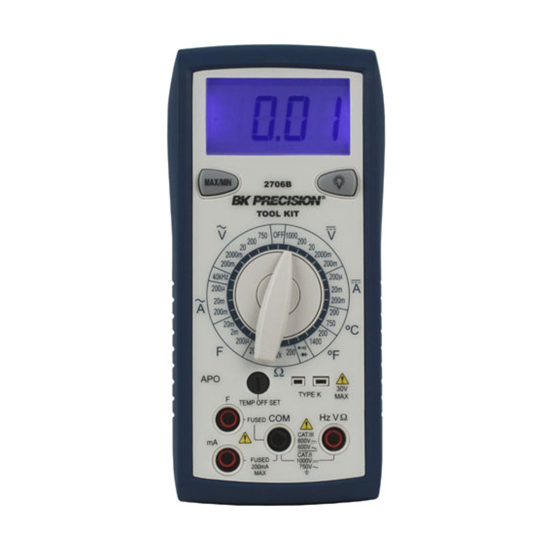 BK PRECISION 2706B  휴대용 디지탈 멀티미터 (온도측정 수동 범위 지정)