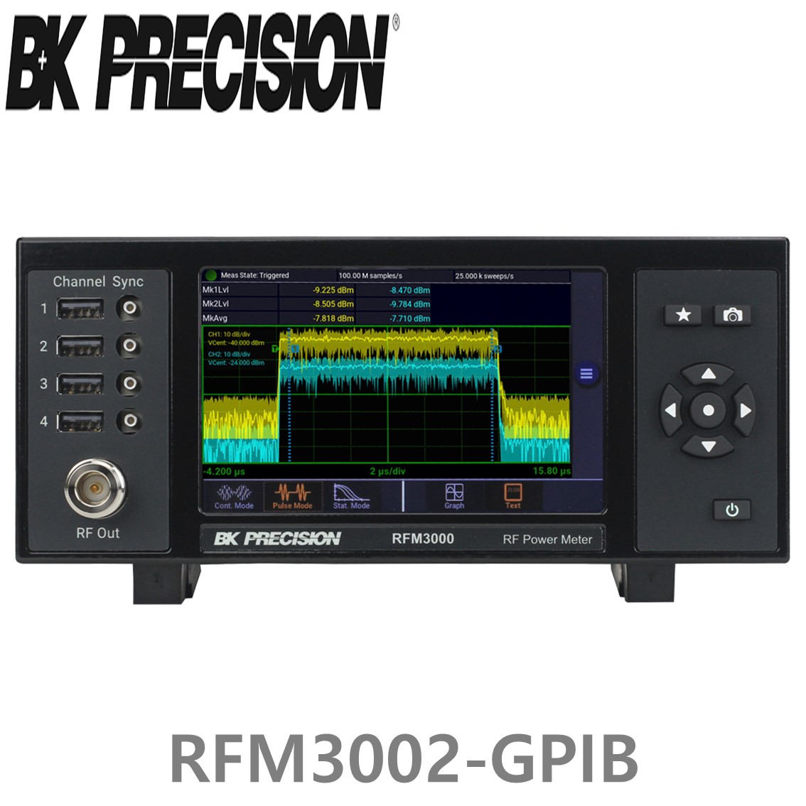 [ BK Precision ] RFM3002-GPIB  2채널 RF 전력계 GPIB포함(RFP3006, RFP3008, RFP3018, RFP3040, RFP3118, RFP3140)