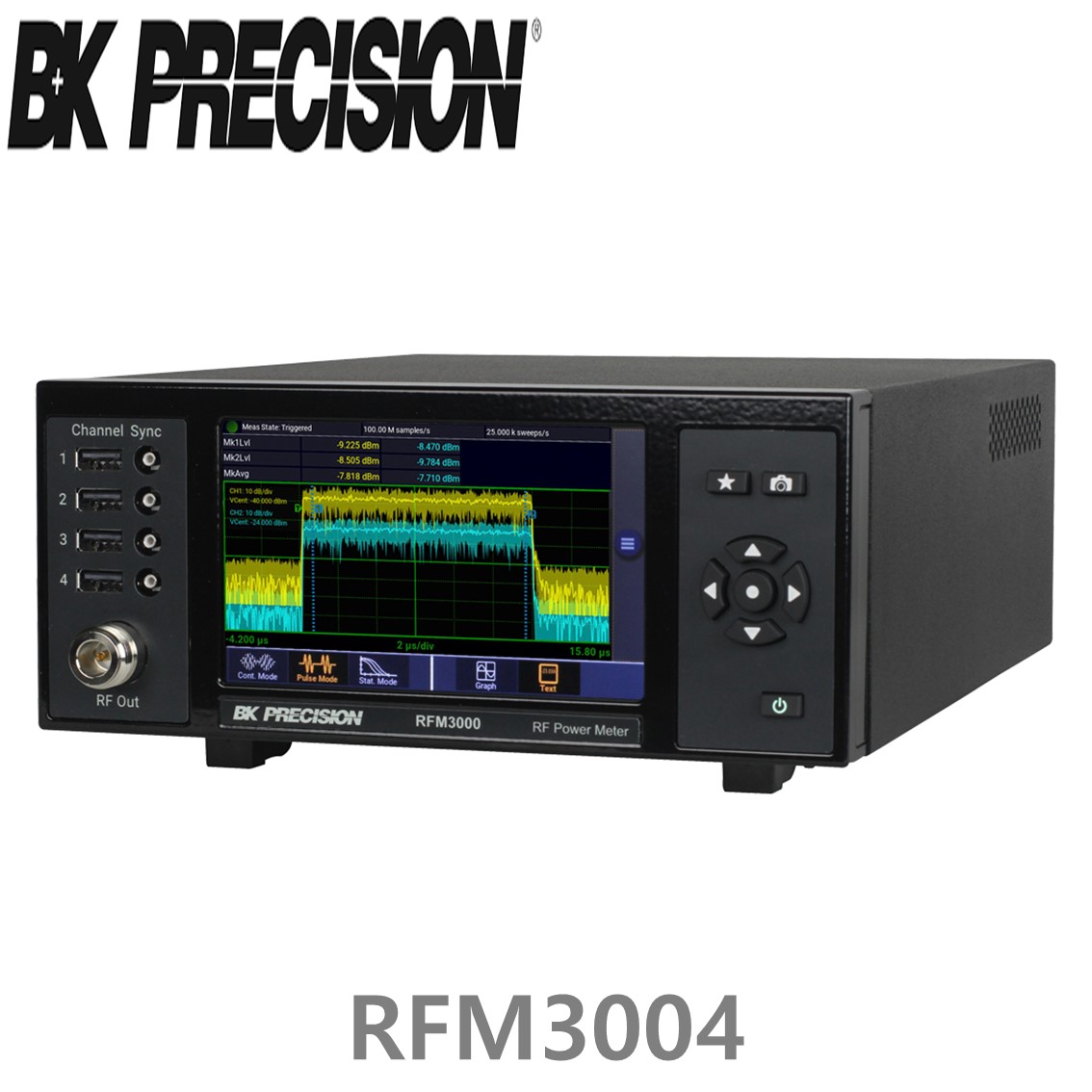 [ BK Precision ] RFM3004  4채널 RF 전력계(RFP3006, RFP3008, RFP3018, RFP3040, RFP3118, RFP3140)