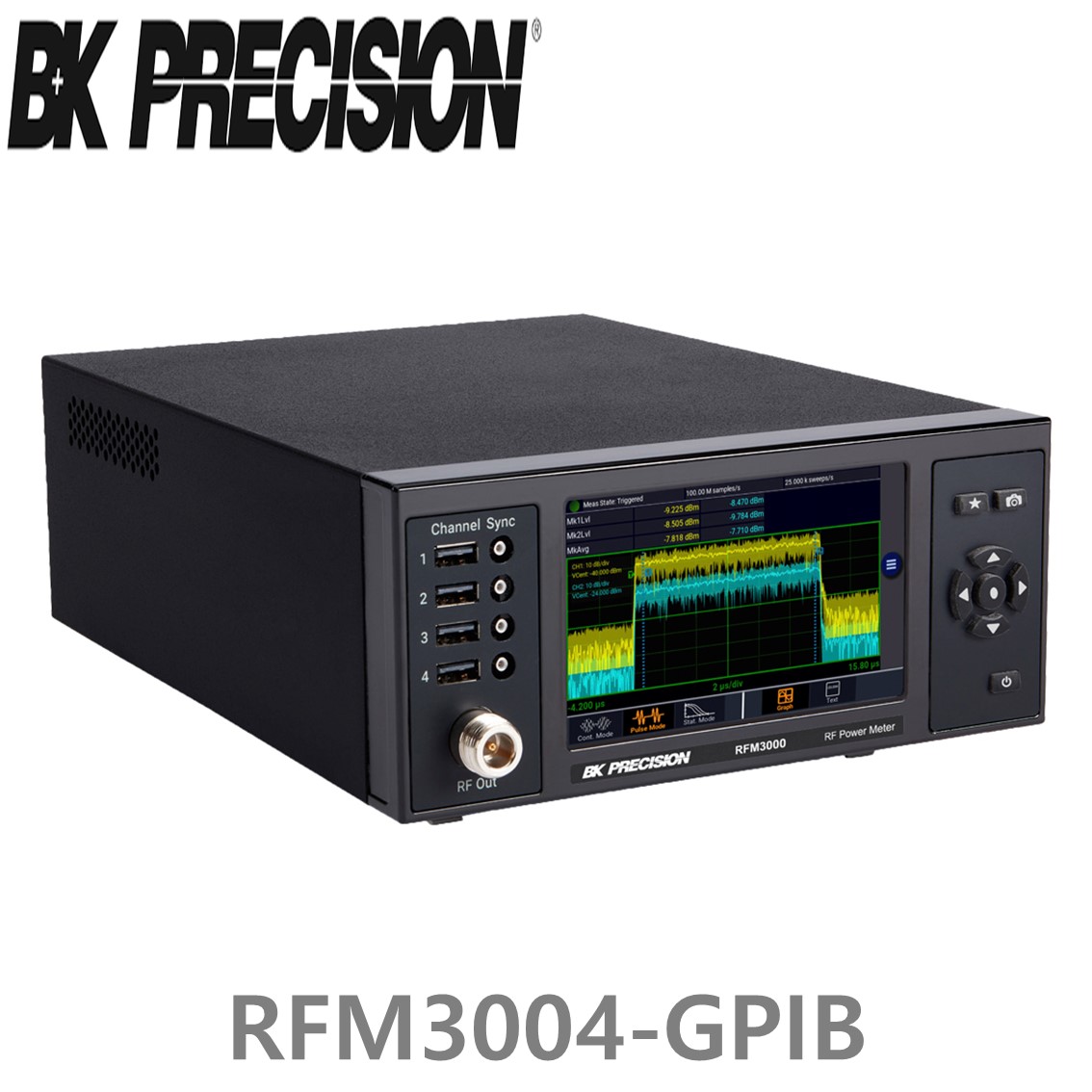 [ BK Precision ] RFM3004-GPIB  4채널 RF 전력계 GPIB포함(RFP3006, RFP3008, RFP3018, RFP3040, RFP3118, RFP3140)