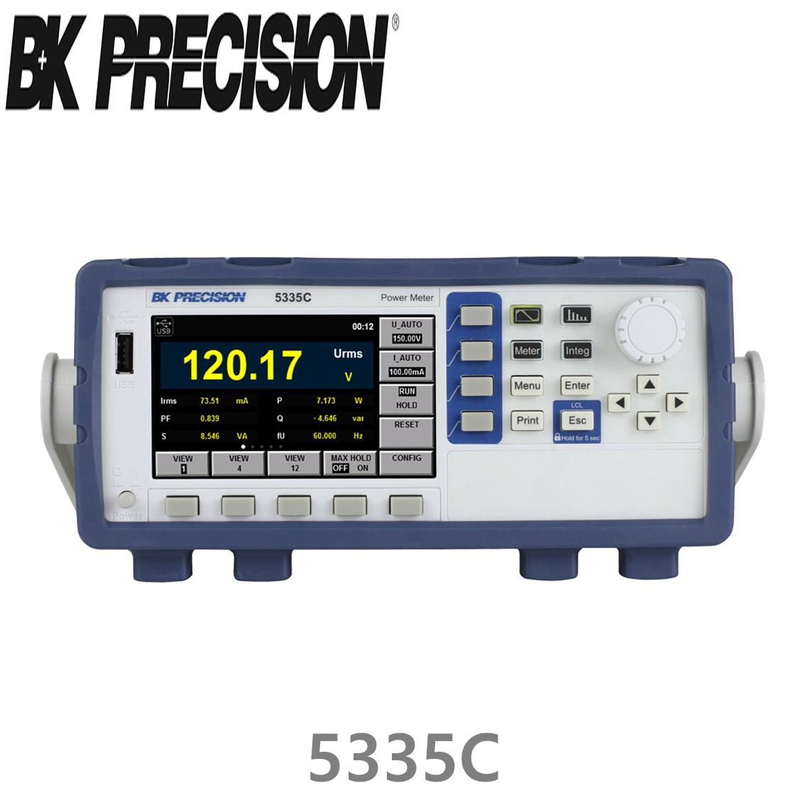 [ BK Precision ] 5335C  파워미터, 전력계 600Vrms(Cat II) 및 20Arms (GPIB 없슴)