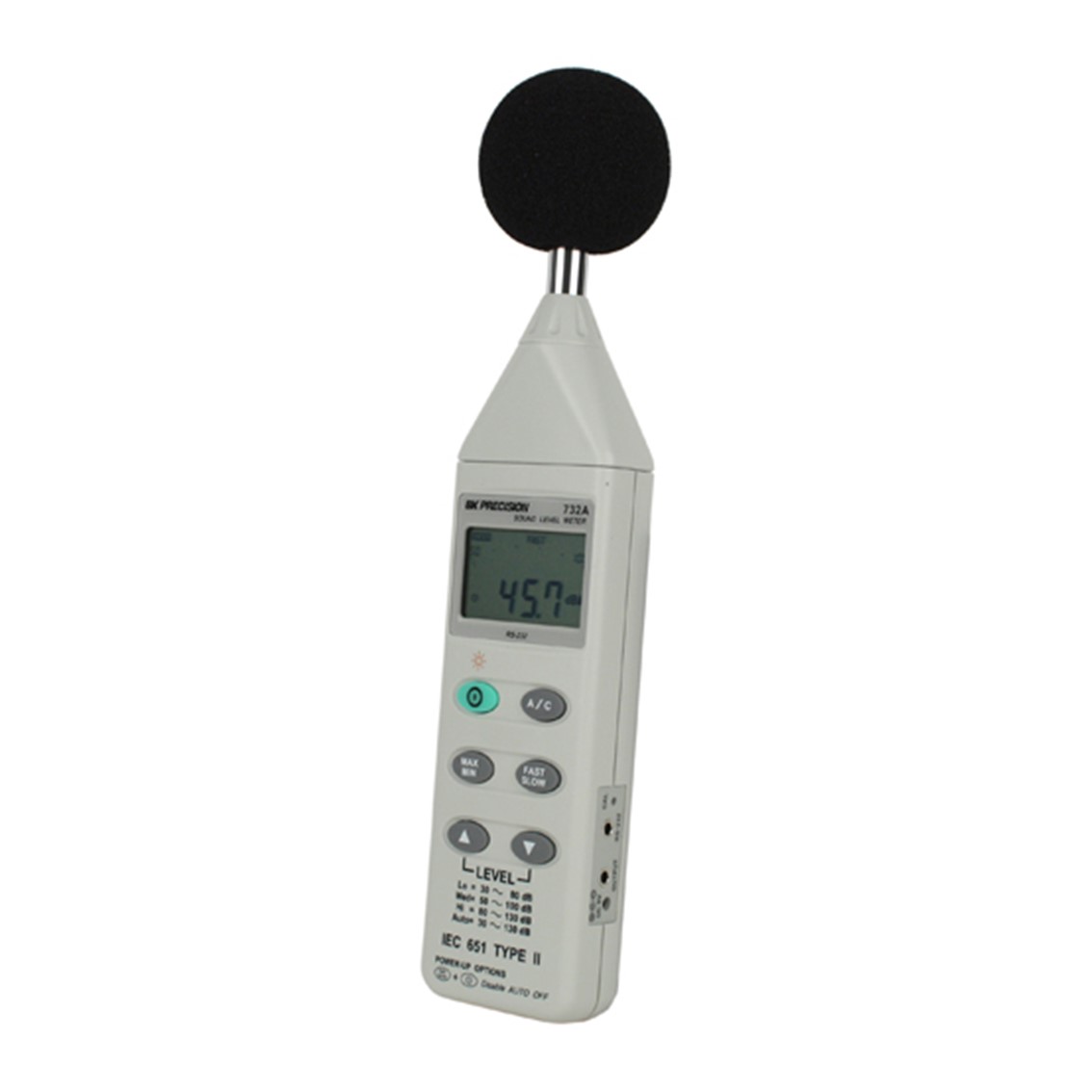 BK PRECISION 732A  휴대용 소음측정기, 디지털 사운드 레벨 미터 (30-130dB)
