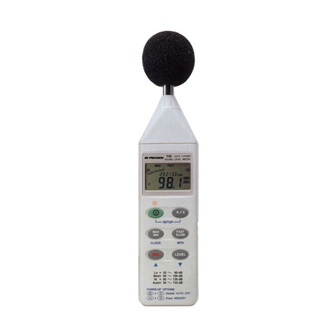 BK PRECISION 735  소음계 32K 데이터 로거 디지털 사운드 레벨미터