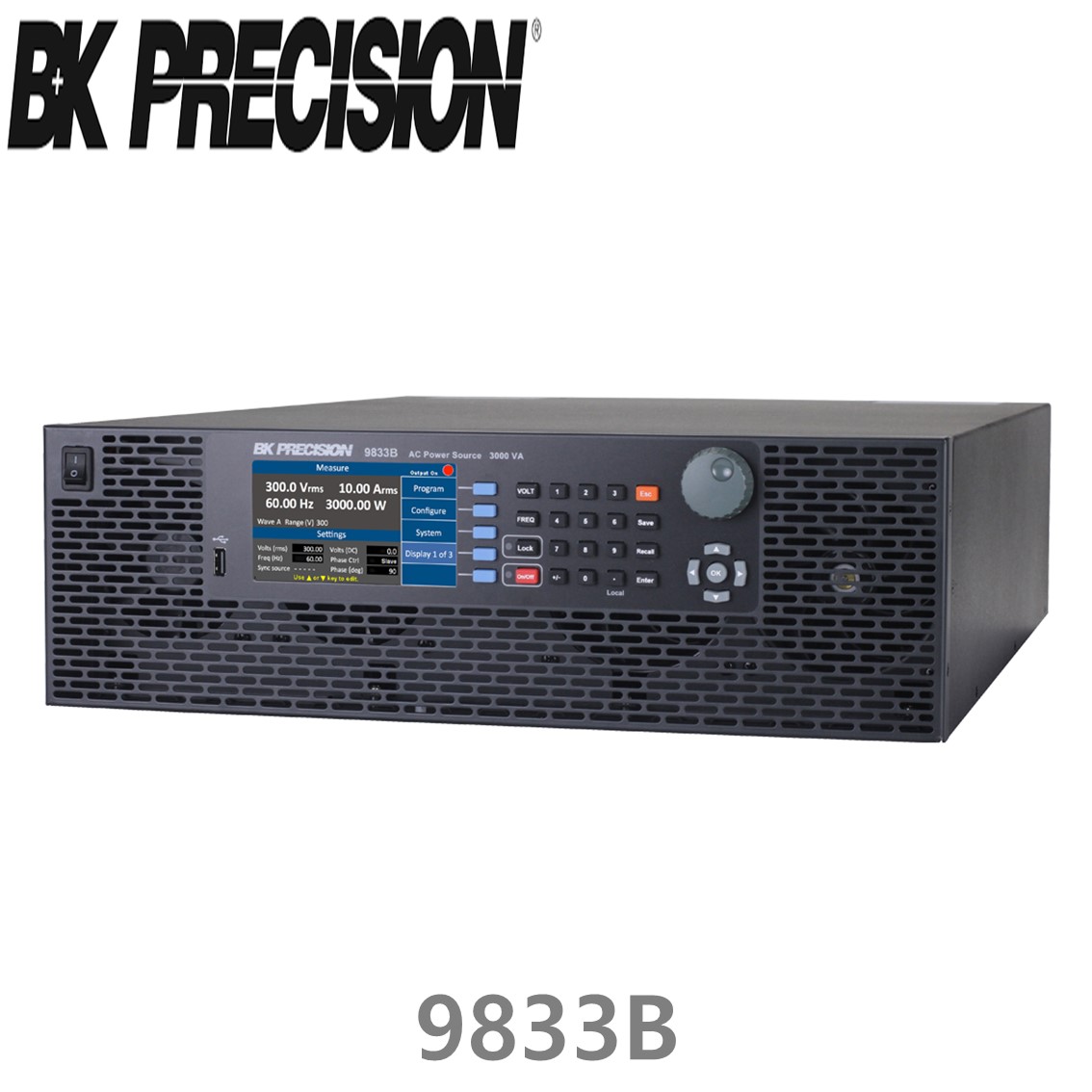 [ BK Precision ] 9833B  프로그래머블 AC파워소스 3000VA