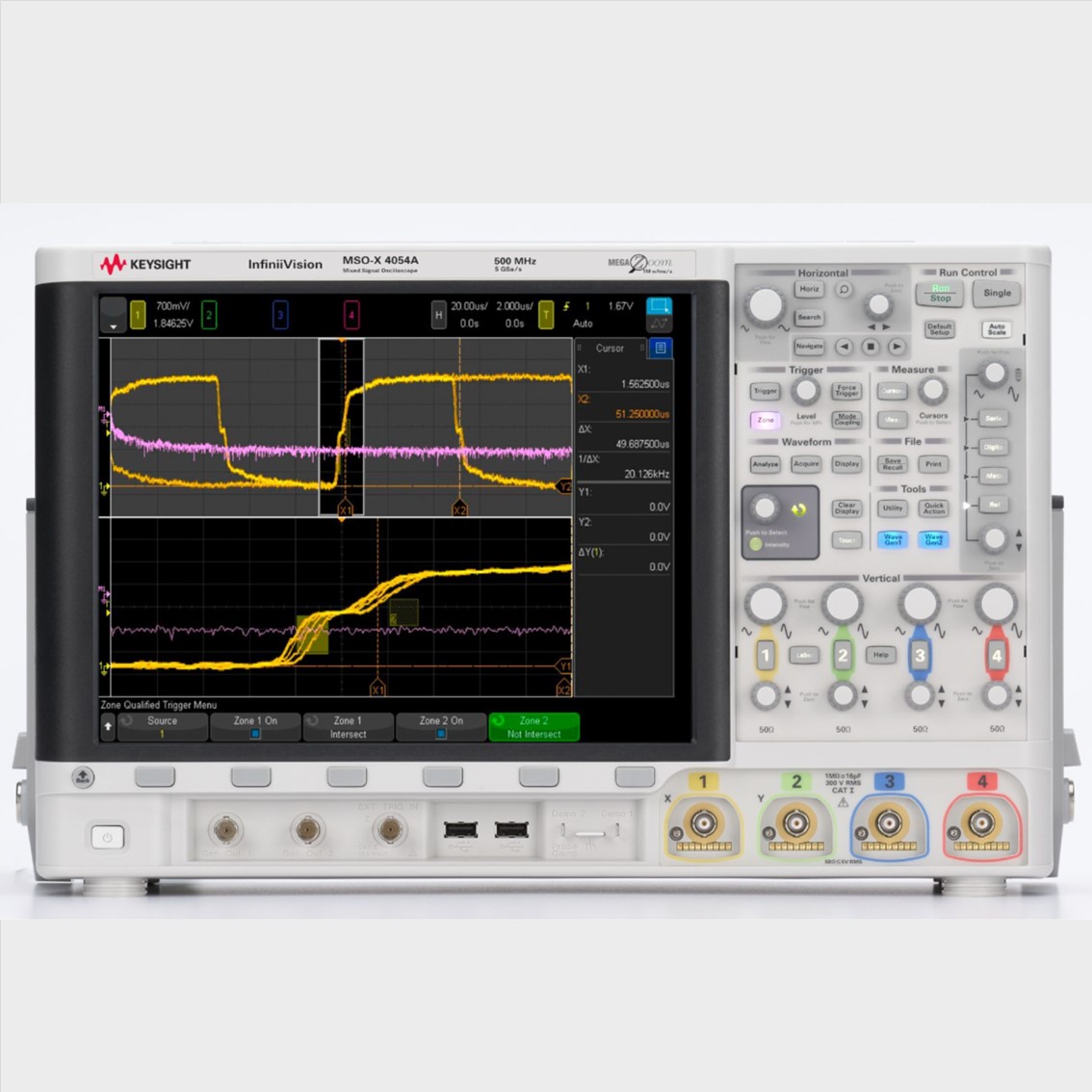 KEYSIGHT MSOX4104A  4채널/1GHz/디지탈16채널 오실로스코프