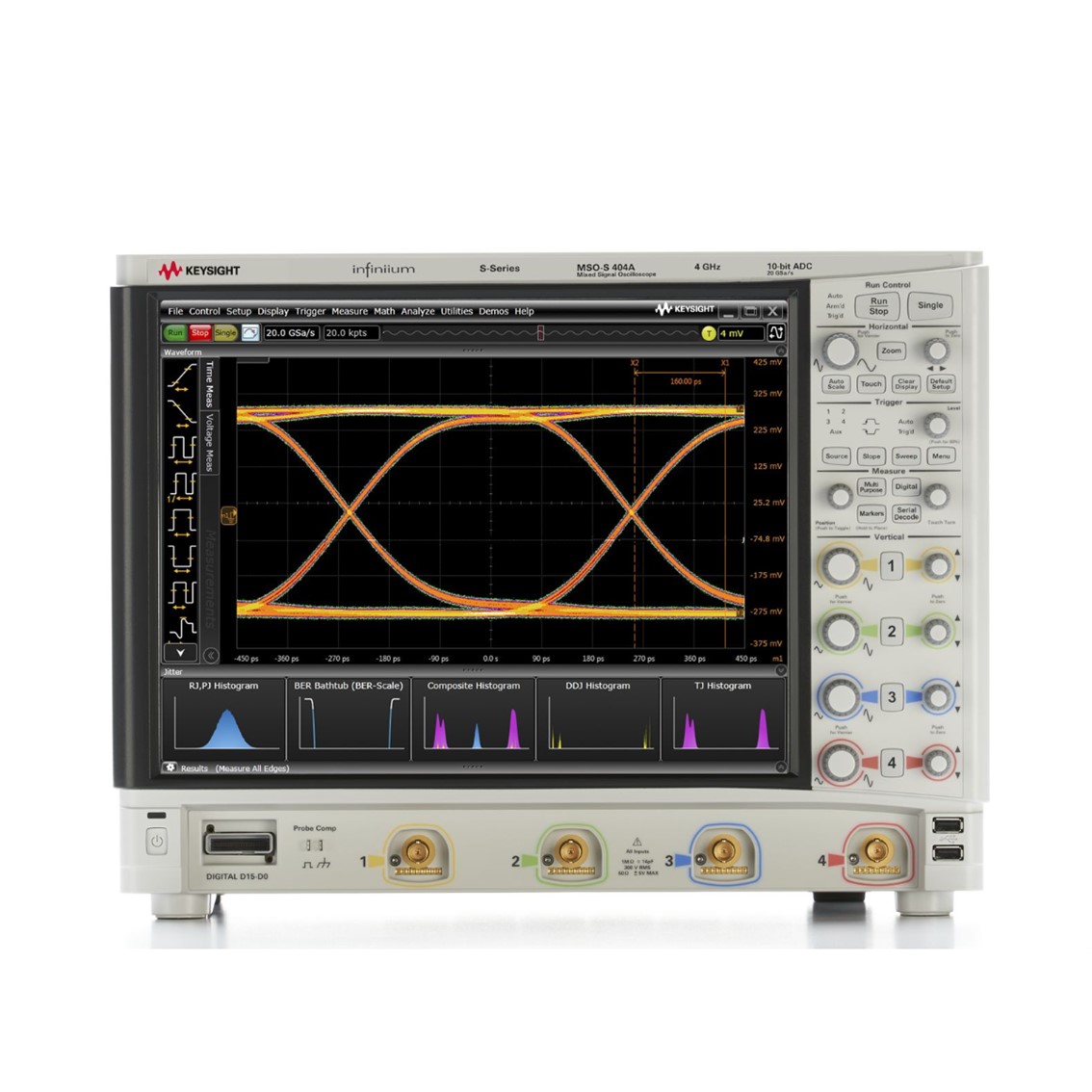 KEYSIGHT MSOS404A  4채널/4GHz/20GSa/디지털16채널 오실로스코프