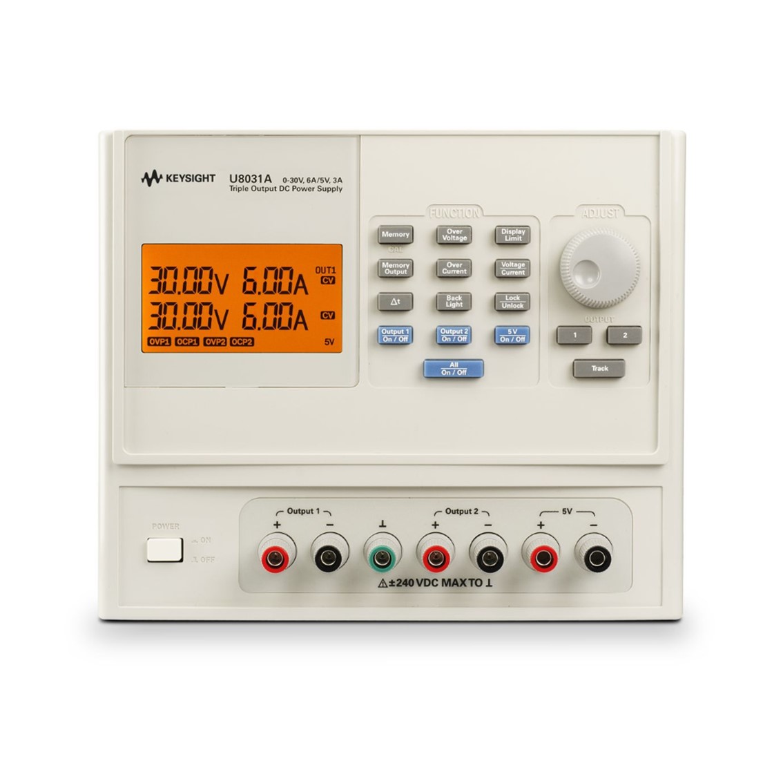 KEYSIGHT U8031A DC파워서플라이 30V/6A(2x), 5V/3A/375W DC전원공급기