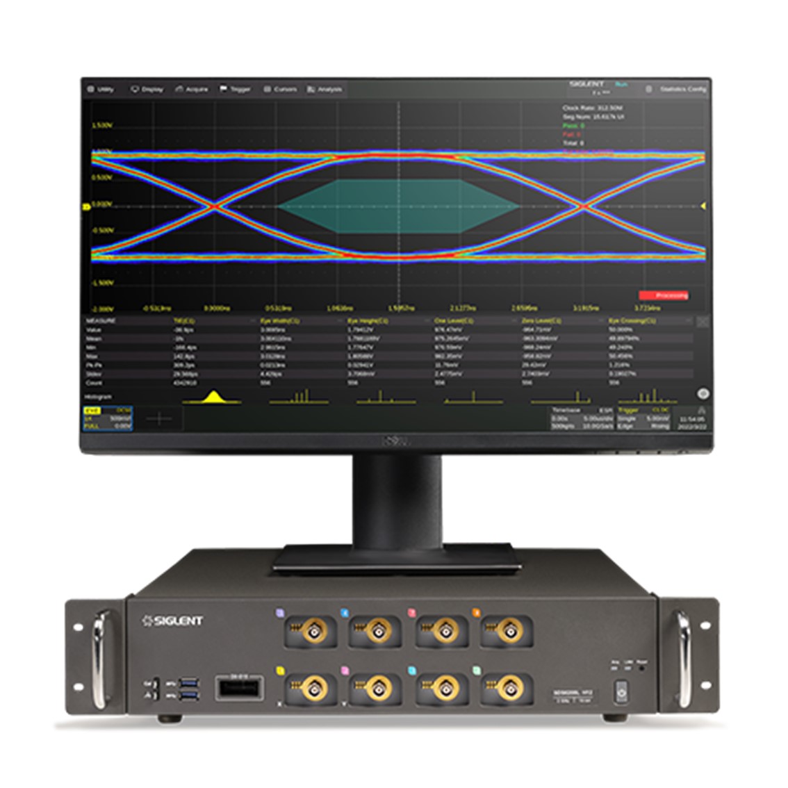 SIGLENT SDS6104L  오실로스코프 4채널/1U/8-bit/1GHz/5GSa/500Mpts