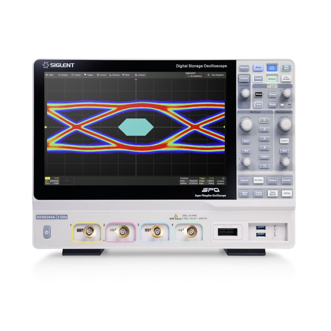 SIGLENT SDS6104A  오실로스코프 4채널/1GHz/5GSa/500Mpts