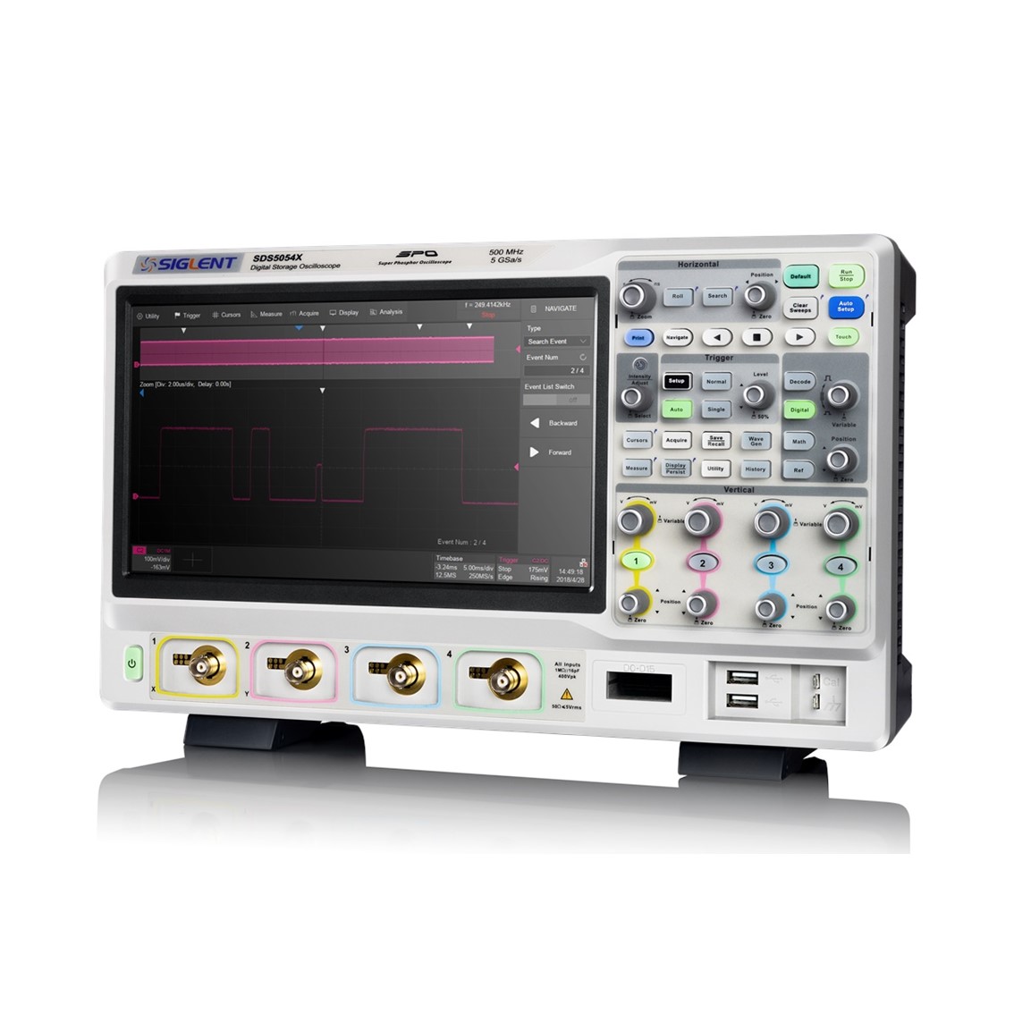 SIGLENT SDS5054X  오실로스코프 4채널/500MHz/5GSa/s/250M