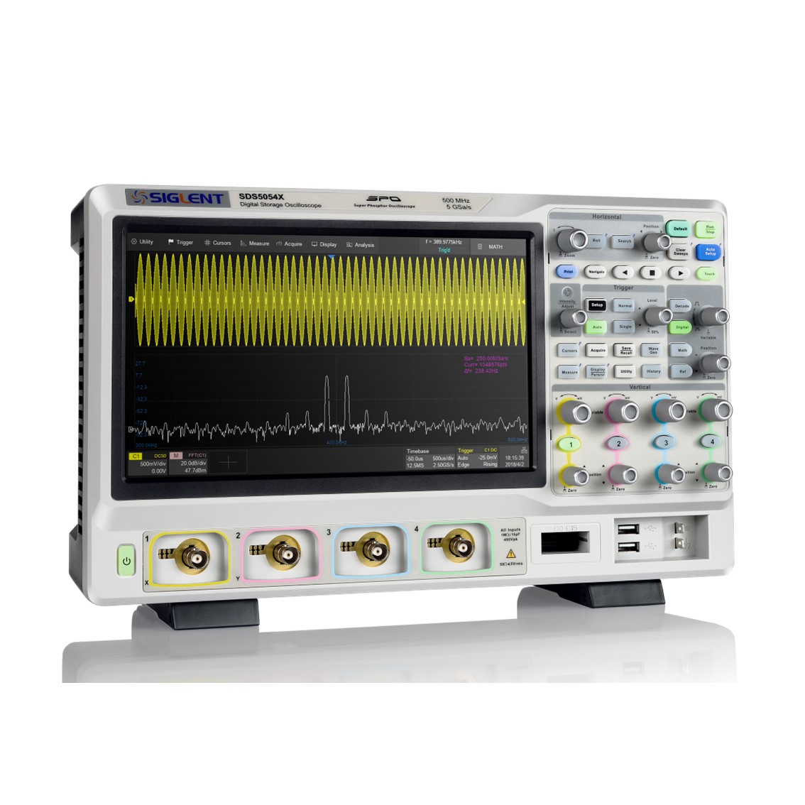 SIGLENT SDS5104X  오실로스코프 4채널, , 1GHz, 5GSa/s, 250M