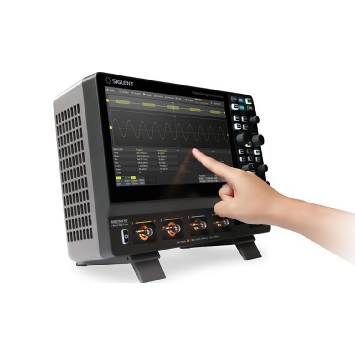 SIGLENT SDS3034X HD  오실로스코프 4채널, 350MHz, 4GSa/s, 12-bit, 400Mpts