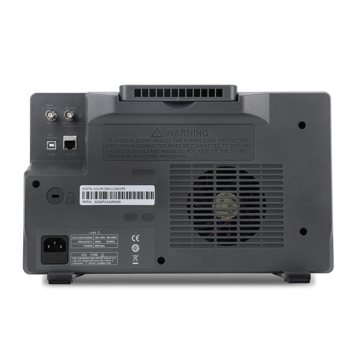 SIGLENT SDS2204X HD  오실로스코프 4채널, 200MHz, 2GSa/s, 12-bit, 200 Mpts