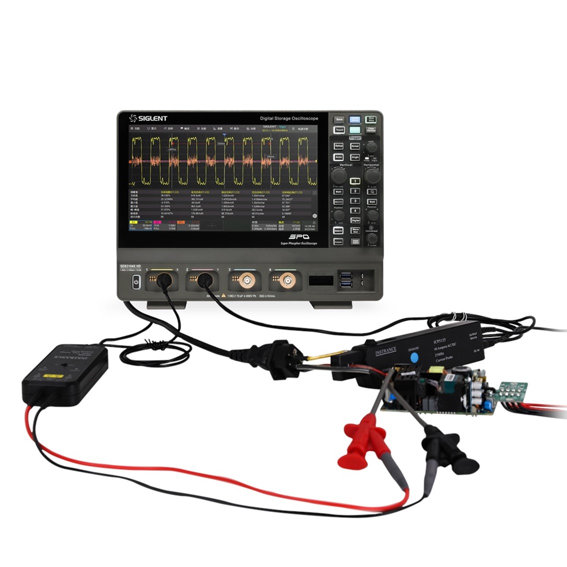 SIGLENT SDS1202X HD  오실로스코프 2채널, 200MHz, 2GSa/s, 12-bit, 100Mpts