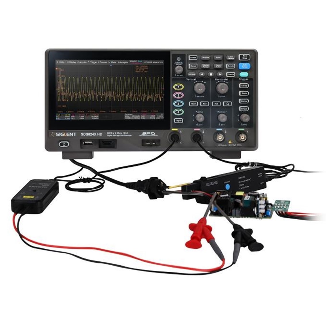 SIGLENT SDS822X HD  오실로스코프 2채널, 200MHz, 2GSa/s, 12-bit, 100Mpts