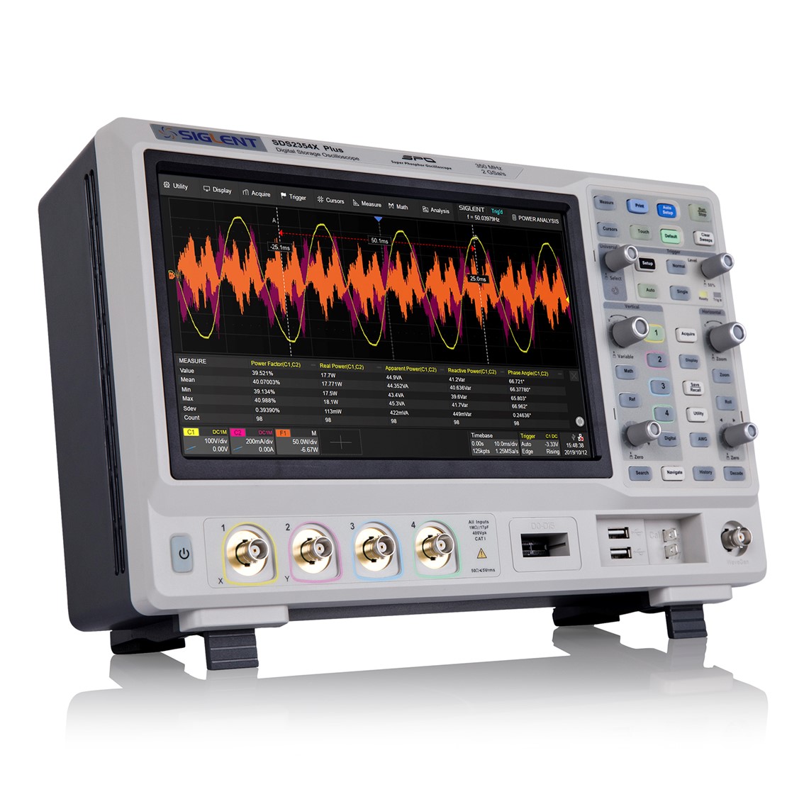 SIGLENT SDS2102X Plus 오실로스코프 2채널, 100MHz2GSa/s, 200Mpts