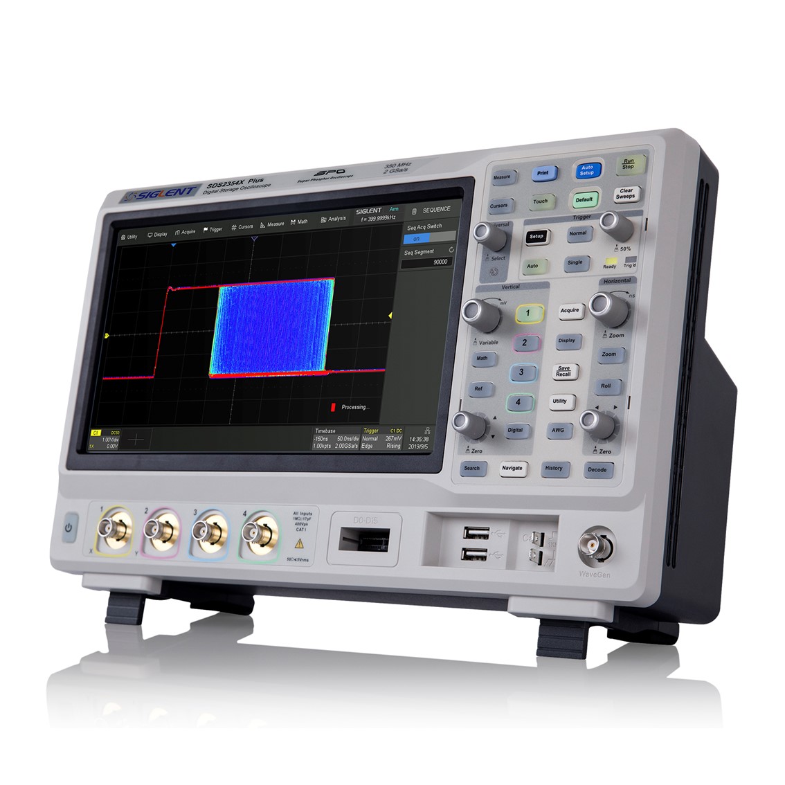 SIGLENT SDS2102X Plus 오실로스코프 2채널, 100MHz2GSa/s, 200Mpts