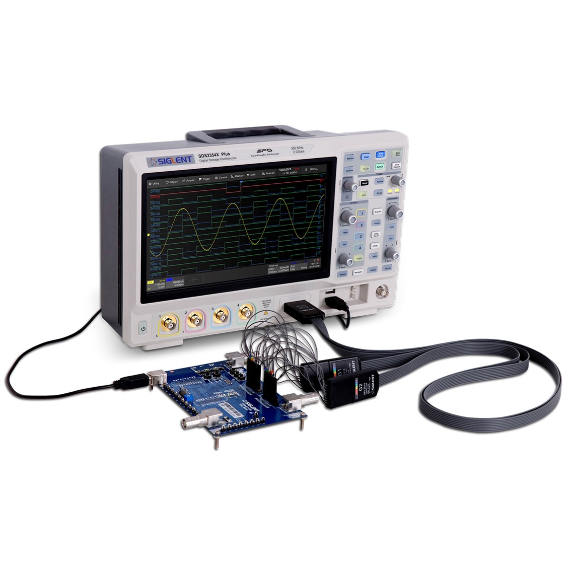 SIGLENT SDS2102X Plus 오실로스코프 2채널, 100MHz2GSa/s, 200Mpts