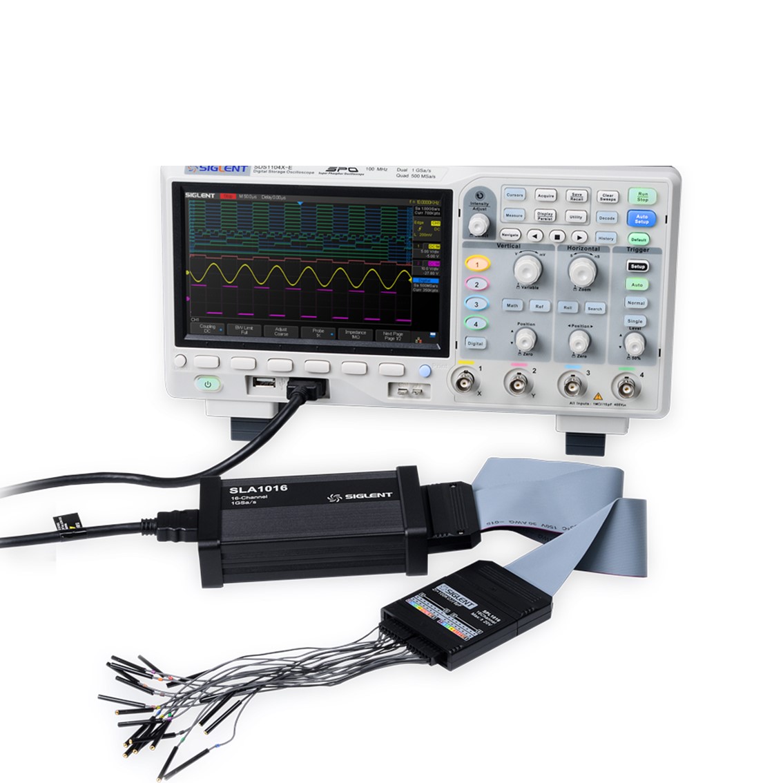SIGLENT SDS1204X-E  오실로스코프 4채널, 200MHz, 1GSa/s, 14M