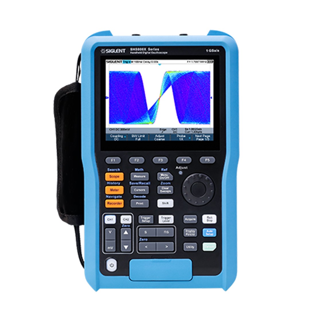 SIGLENT SHS810X  휴대용 오실로스코프 2채널, 100MHz, 1GSa/s, 12M