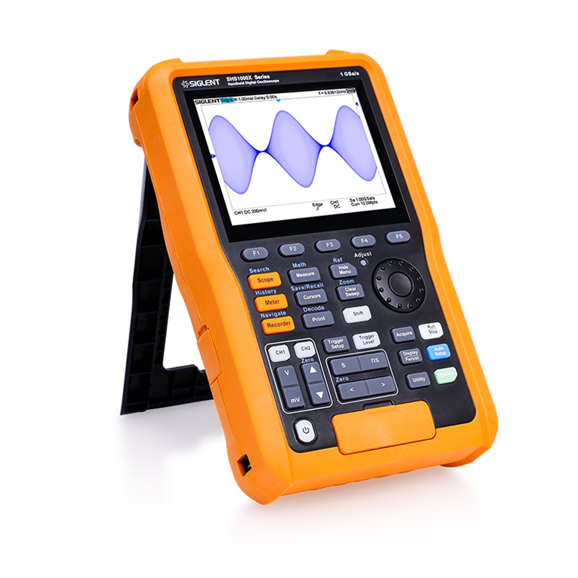 SIGLENT SHS1202X  휴대용 오실로스코프 2채널, 200MHz, 1GSa/s, 12M
