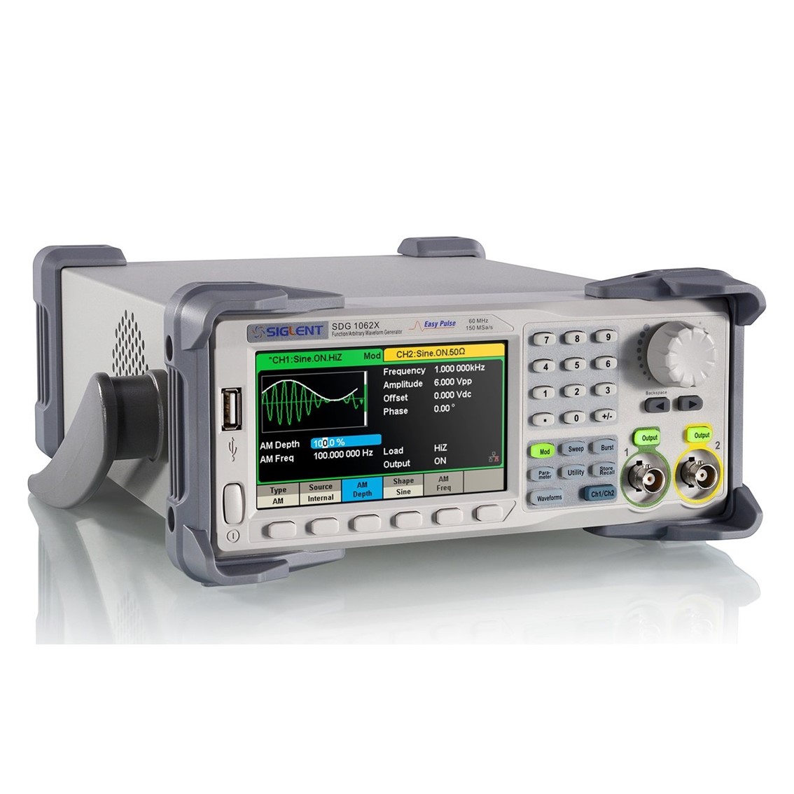 SIGLENT SDG1032X  임의파형발생기 2채널/30MHz/150MSa/s/16Kpts