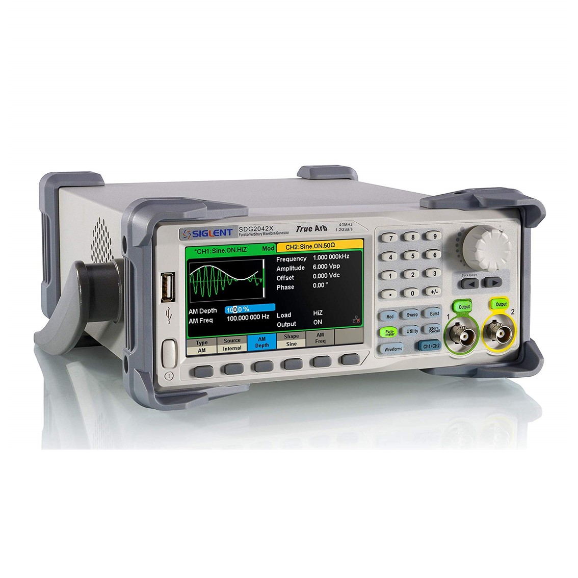 SIGLENT SDG2082X  임의파형발생기 2채널/80MHz/1.2GSa/s/8pts-8Mpts