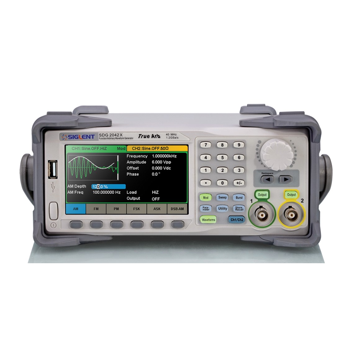 SIGLENT SDG2122X  임의파형발생기 2채널/120MHz/1.2GSa/s/8pts-8Mpts