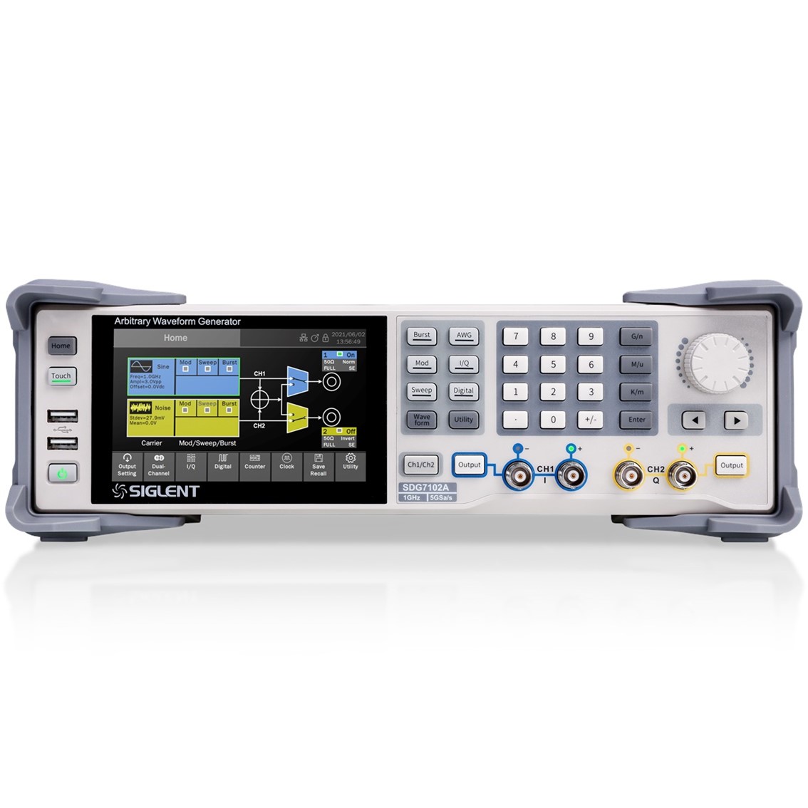 SIGLENT SDG7032A  의파형발생기 350MHz/5GSa/s/14-bit/차동/싱글 엔드 출력 채널 2개