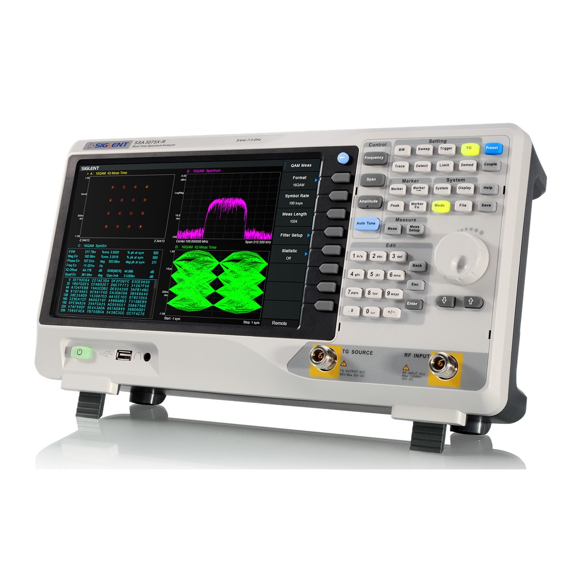 SIGLENT SSA3032X  스펙트럼 분석기 9KHz-3.2GHz / -98dBc/Hz