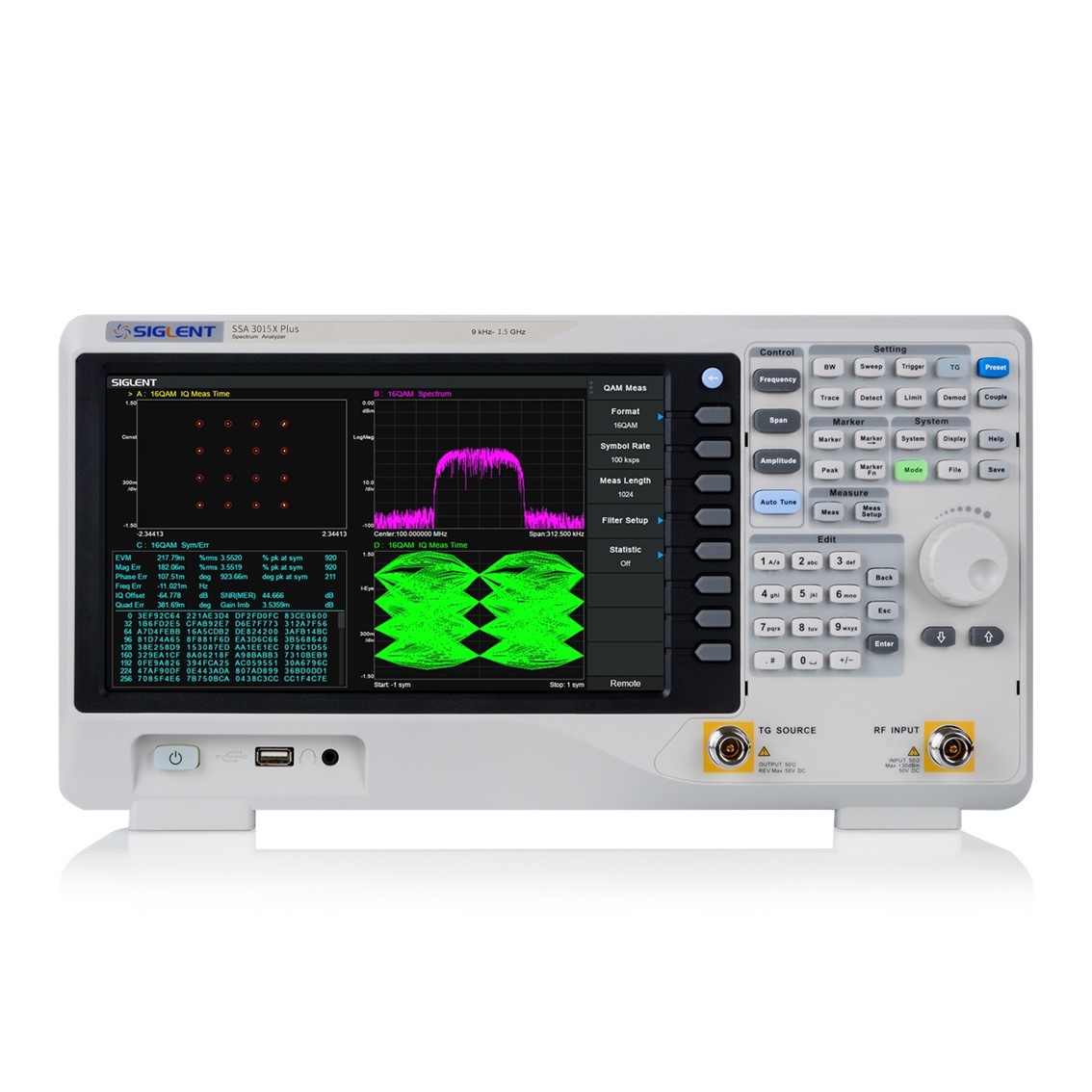 SIGLENT SSA3050X-R  스펙트럼 분석기 9kHz-5GHz / RBW 1Hz-3MHz