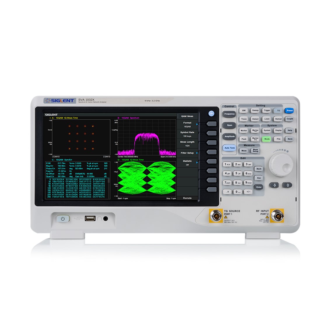 SIGLENT SVA1075X  스펙트럼 분석기 9kHz-7.5GHz / RBW 1Hz-3MHz