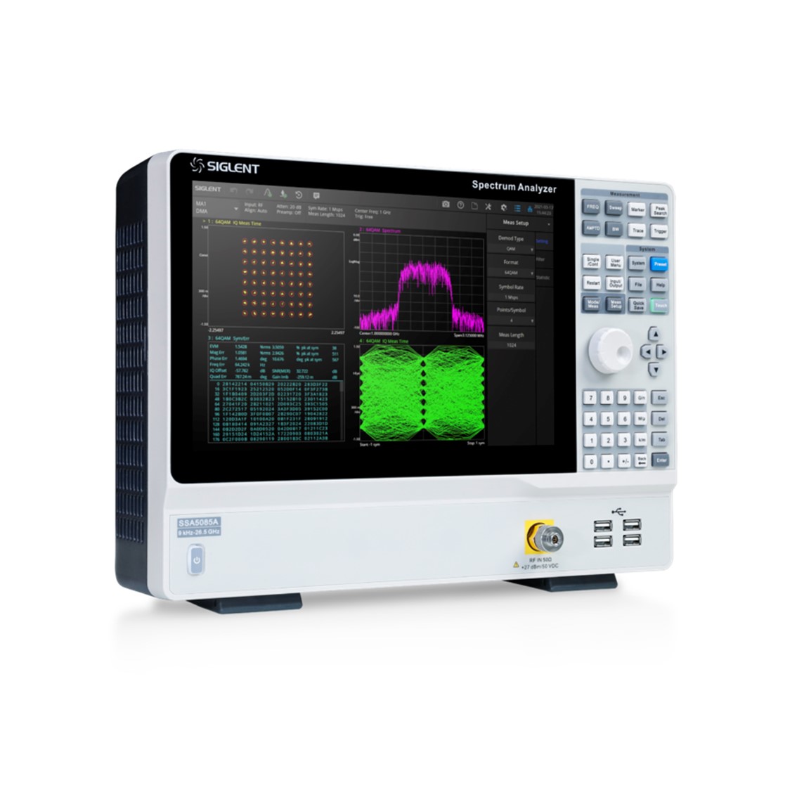 SIGLENT SNA5032A  벡터 네트워크 분석기 100kHz~26.5GHz / 1Hz / IFBW 10Hz~3'MHz