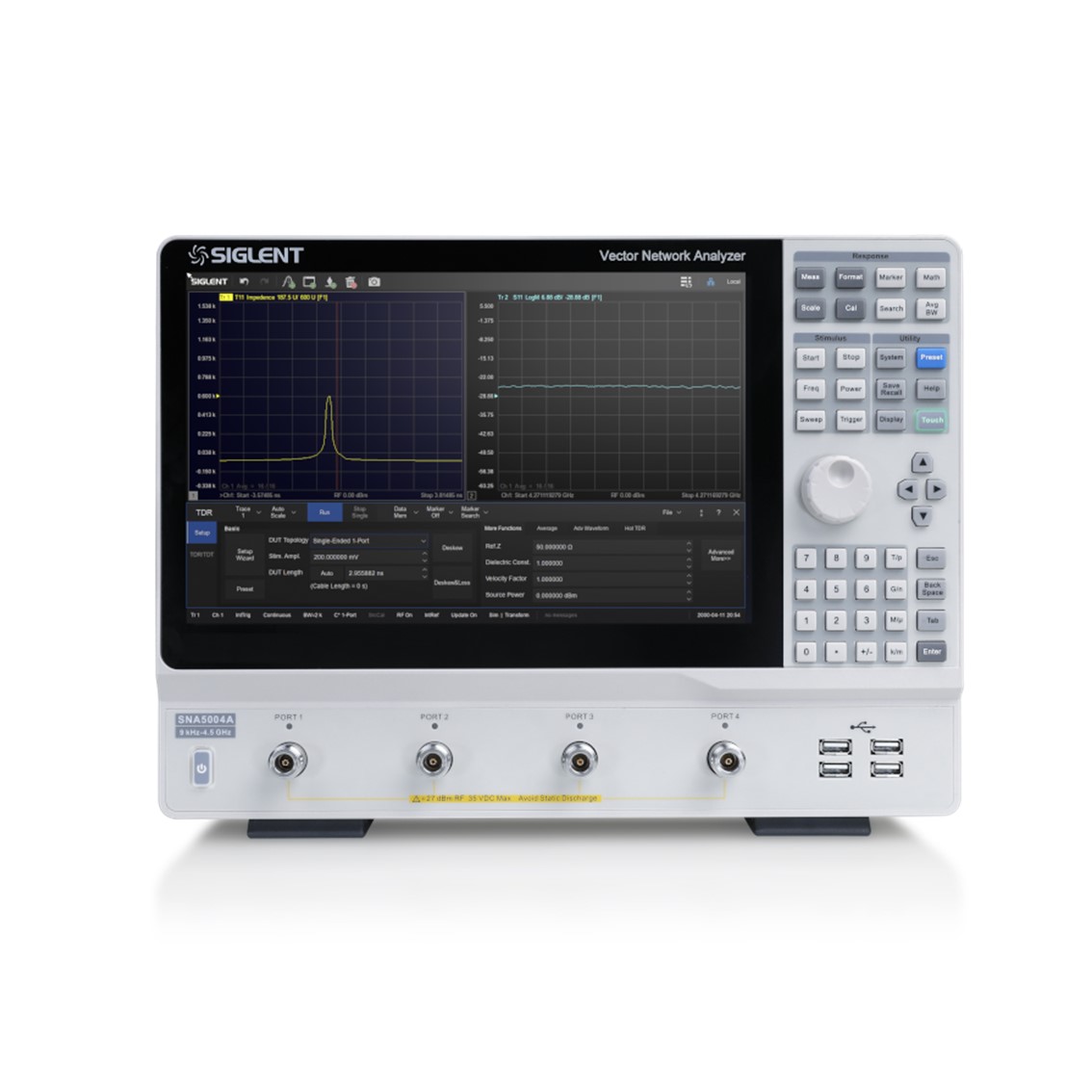 SIGLENT SNA5032A  벡터 네트워크 분석기 100kHz~26.5GHz / 1Hz / IFBW 10Hz~3'MHz