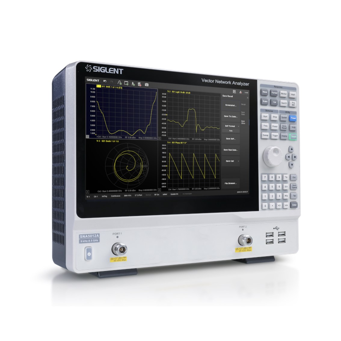 SIGLENT SNA5032A  벡터 네트워크 분석기 100kHz~26.5GHz / 1Hz / IFBW 10Hz~3'MHz