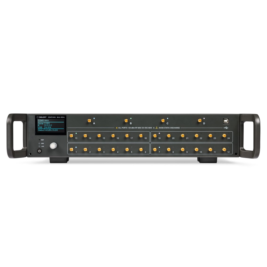 SIGLENT SSM5124A  RF스위치 매트릭스 2 in, 24out, 9kHz~9 GHz