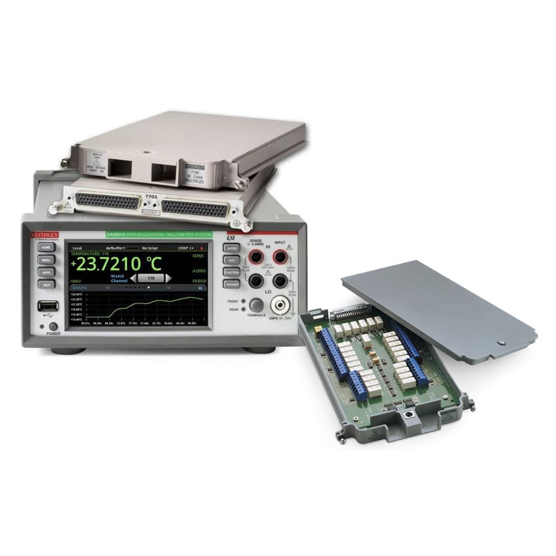 TEKTRONIX DAQ6510/7700  20CH 데이터수집, 멀티미터시스템