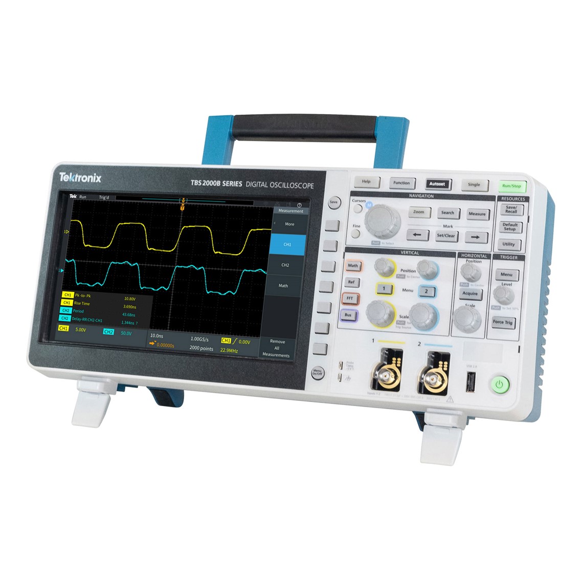 TEKTRONIX TBS2102B  오실로스코프 2CH, 100MHz, 2GS/s, 5Mpts