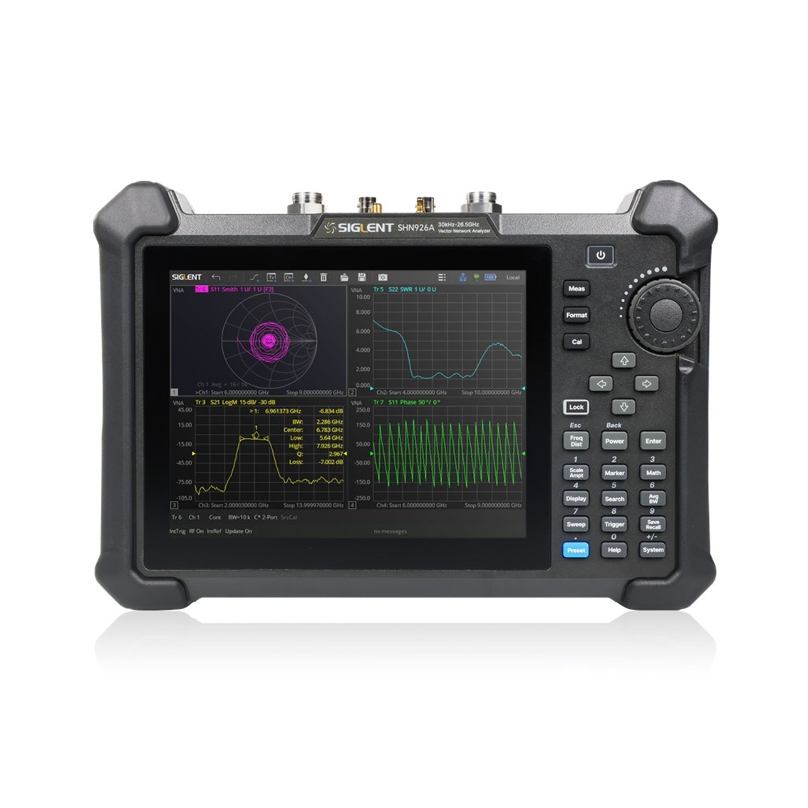 SIGLENT SHN914A  휴대용 벡터 네트워크 분석기 30kHz-14GHz/100dB/2포트